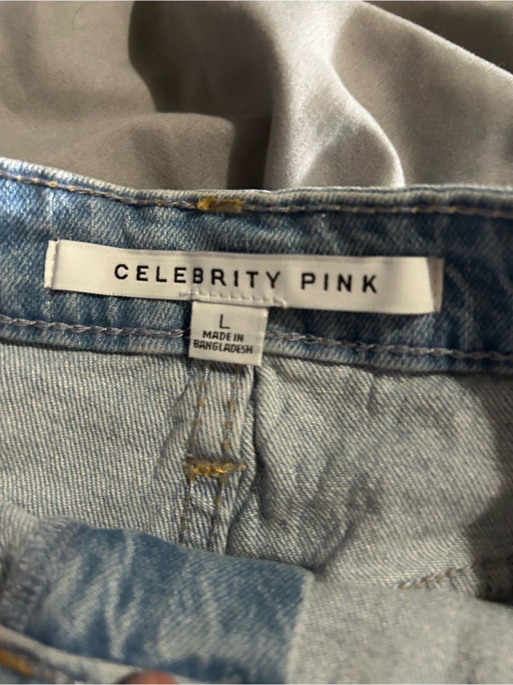 Light Wash Denim Skort - Pale Blue - Picture 4 of 10
